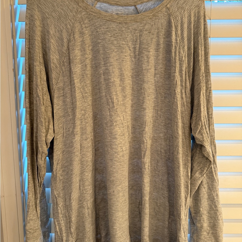 Aerie Gray Long Sleeve Tee